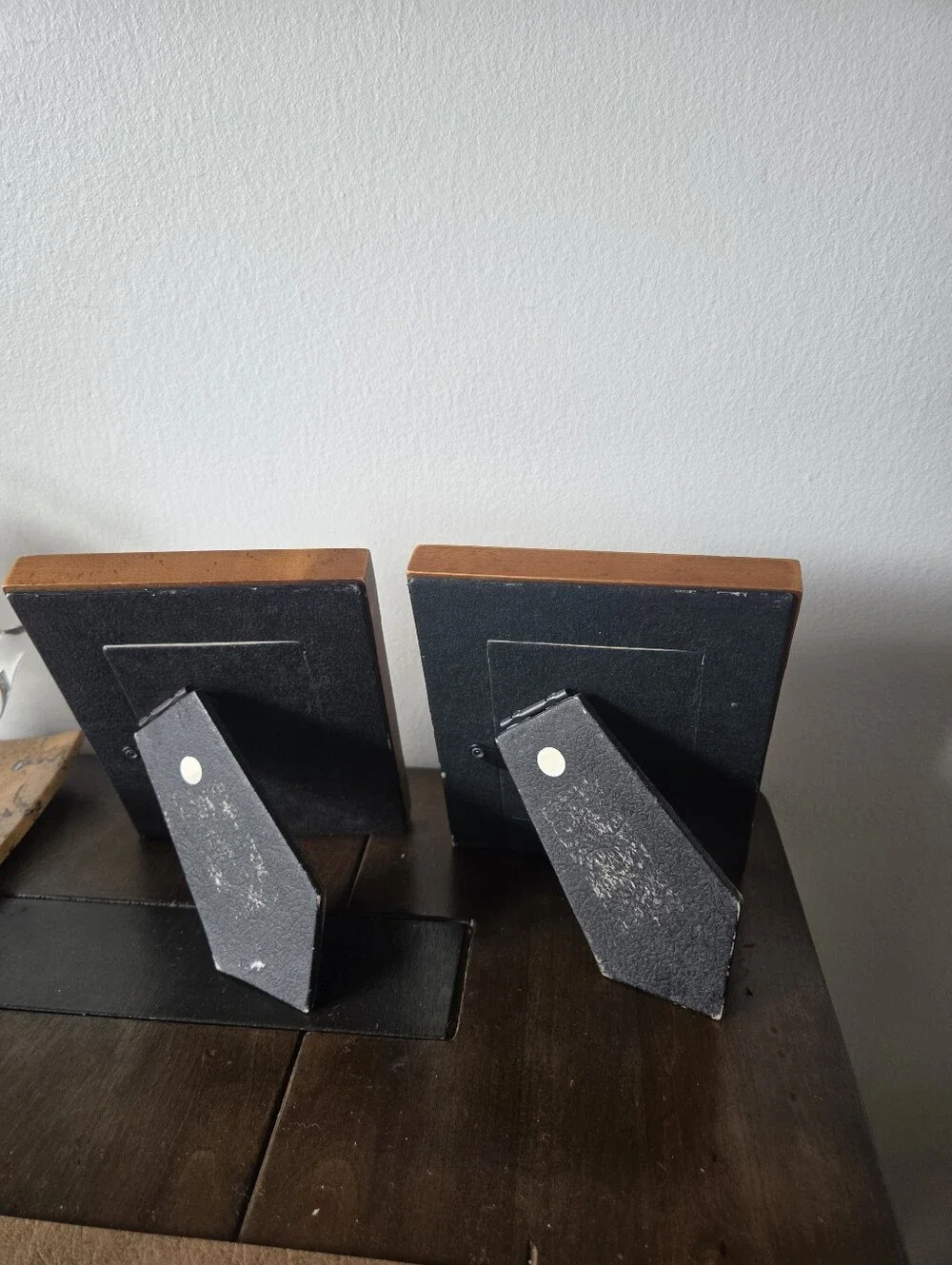Vintage Wood Picture Frame Set with Exposed Dovetail Joinery Artisan Style